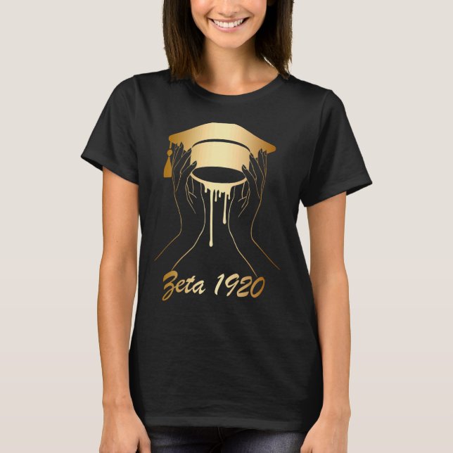 T-shirt Zeta 1920 Afro-Américain Historiquement Noir Hbcu (Devant)