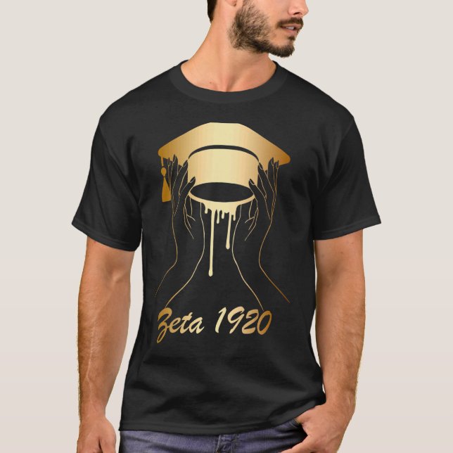 T-shirt Zeta 1920 Afro-Américain Historiquement Noir Hbcu (Devant)