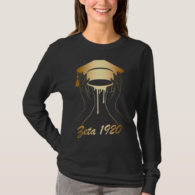 T-shirt Zeta 1920 Afro-Américain Historiquement Noir Hbcu (Devant)