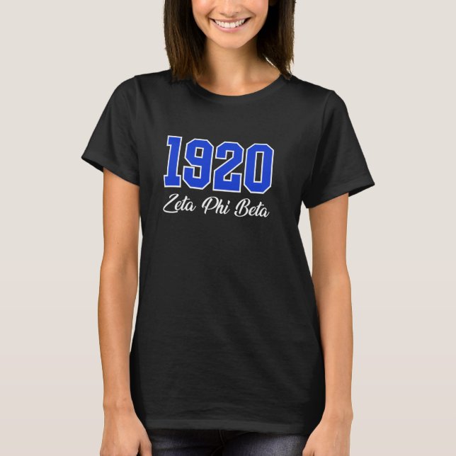 T-shirt Zeta Phi Beta Sorority Paraphernalia, Zeta Phi Bet (Devant)