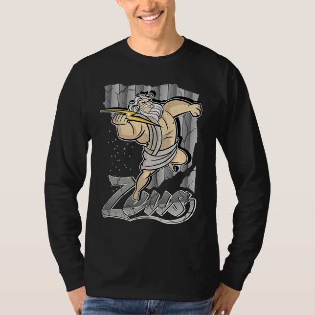 T-shirt Zeus Greek God Hero Costume Training God of War (Devant)