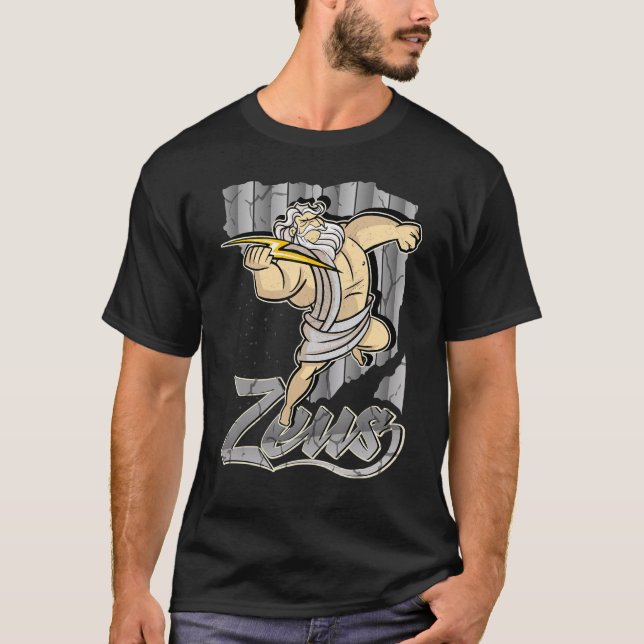 T-shirt Zeus Greek GodHero Costume Training War (Devant)