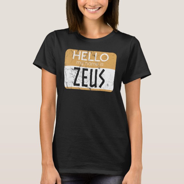 T-shirt Zeus Greek Mythology Ancient Greek God Greek Mytho (Devant)