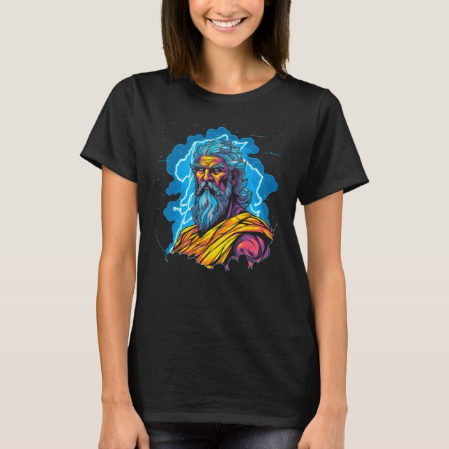 T-shirt Zeus Greek Mythology God of all Gods (Devant)