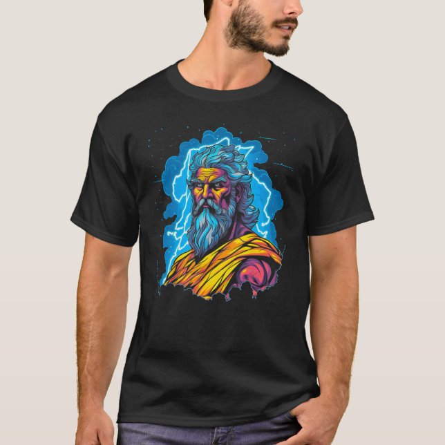 T-shirt Zeus Greek Mythology God of all Gods (Devant)