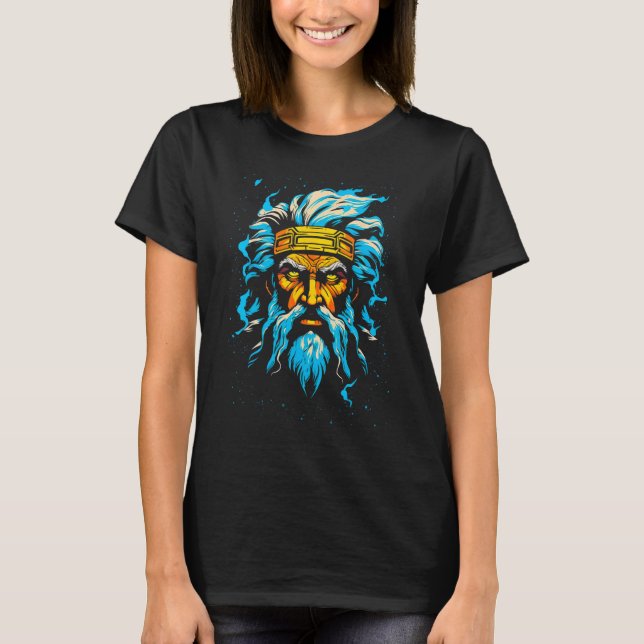 T-shirt Zeus Greek Mythology God of the Sky (Devant)