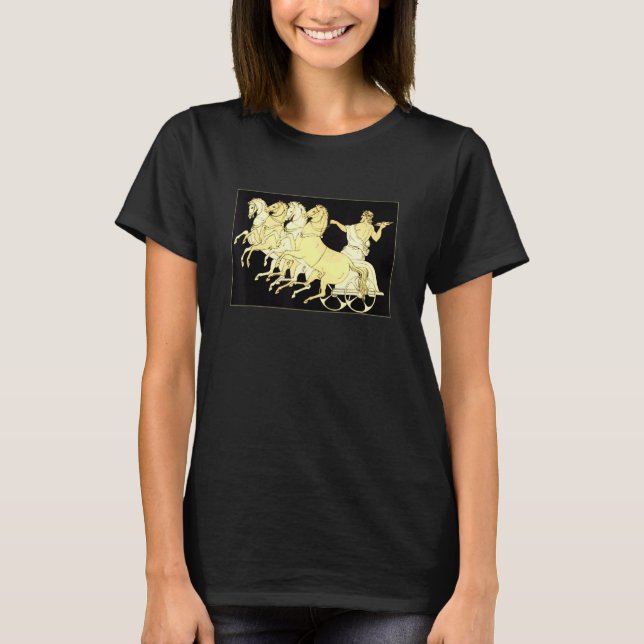 T-shirt Zeus In Chariot With Thunder And Horses (Devant)