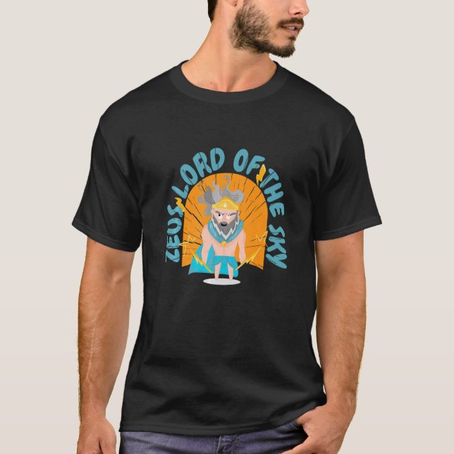 T-shirt zeus lord thunder dieu lancer lancer (Devant)