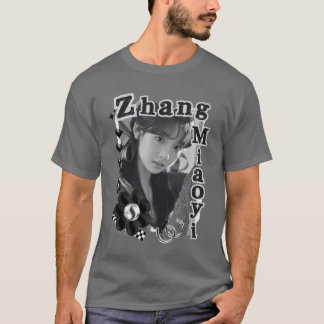 T-shirt Zhang Miao Yi Actrice de théâtre chinoise Black an