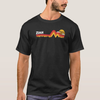 T-shirt Ziah  Rétro Vintage Coucher de soleil Ziah 80s 90s