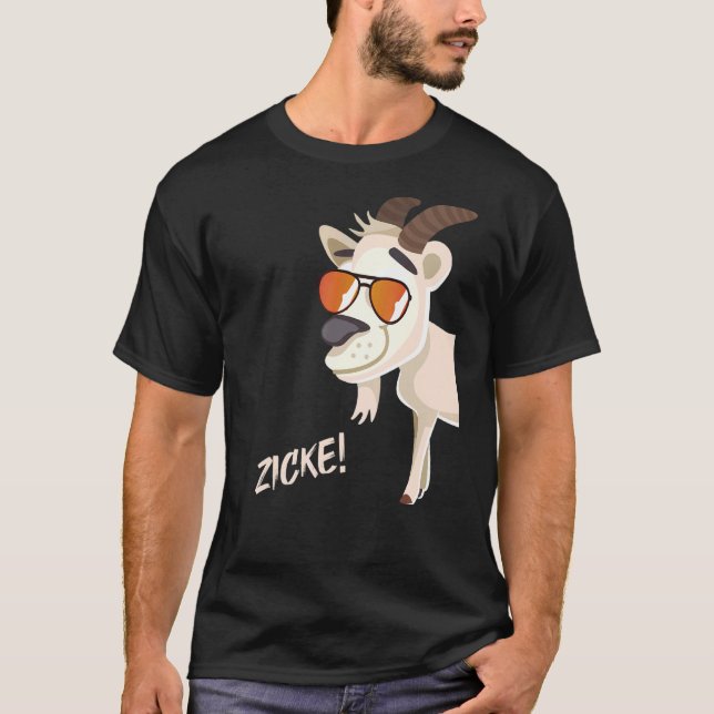 T-shirt Zicke Avec Lunettes De Soleil (Devant)