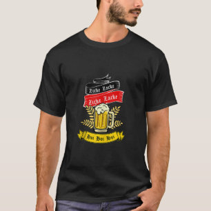 T-shirt Zicke Zacke Hoi Allemagne drapeau drôle Oktoberfes