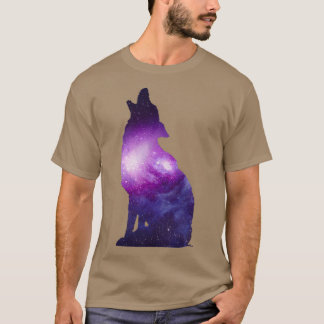 T-shirt Zidika loup galaxy