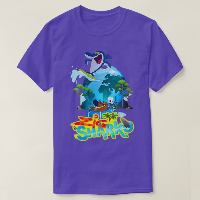 T-shirt Zig Aventures Et Jeux SharkoAmusant (Design devant)