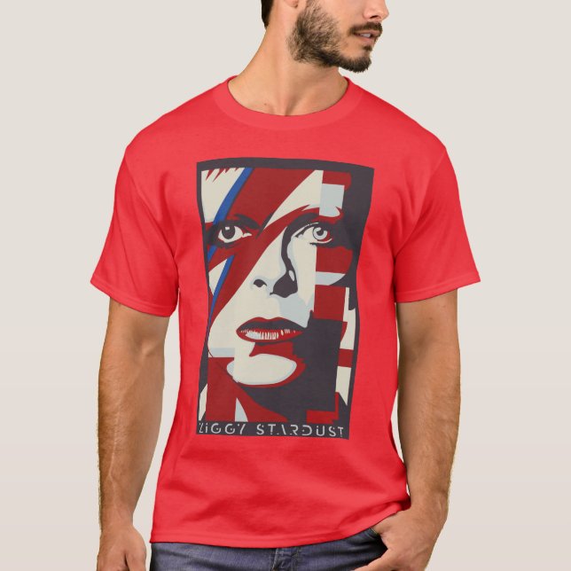 T-shirt Ziggy Stardust boy girl (Devant)