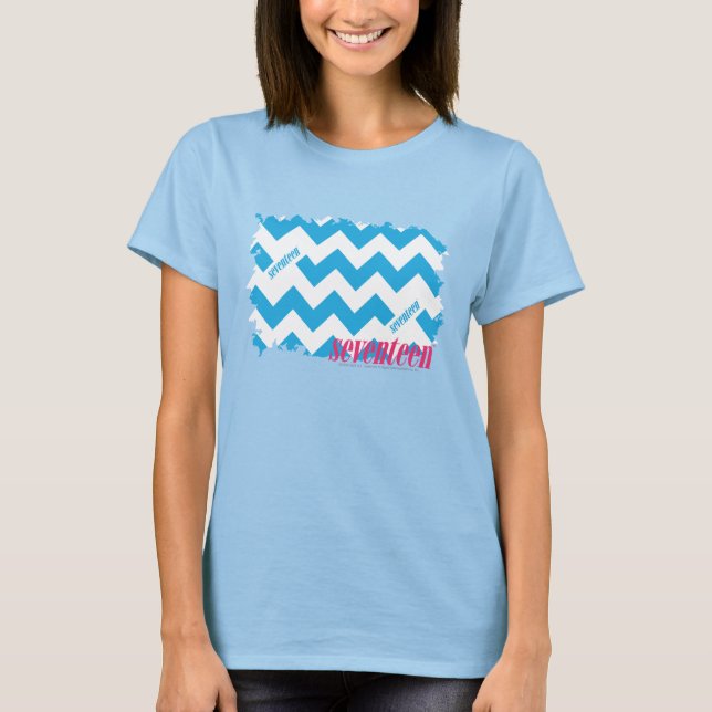T-shirt ZigZag Aqua 3 (Devant)