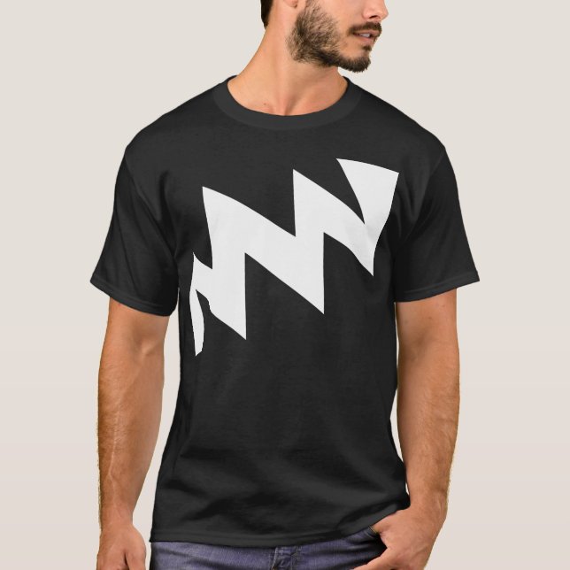 T-shirt ZigZag - Blanc (Devant)