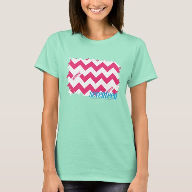 T-shirt ZigZag Magenta 4 (Devant)