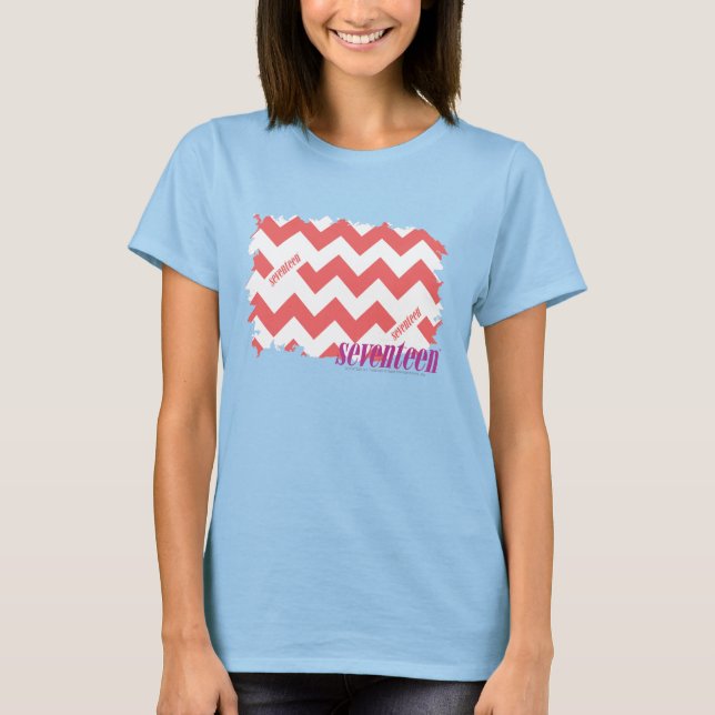 T-shirt ZigZag rose 2 (Devant)