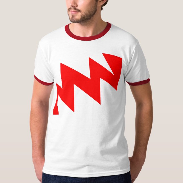 T-shirt ZigZag - Rouge (Devant)