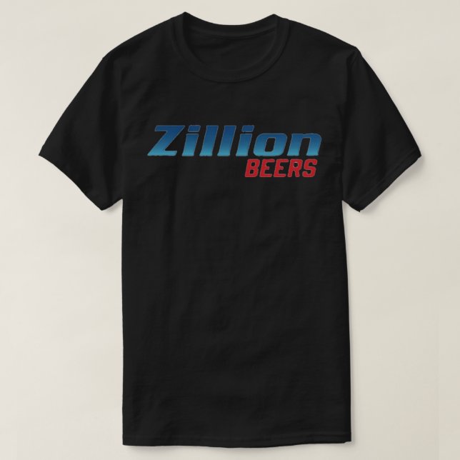 T-shirt Zillion Beers Natty Light Sticker (Design devant)