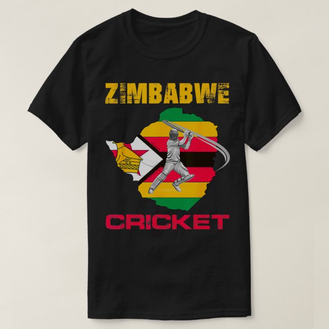 T-shirt Zimbabwe Cricket Zimbabwe Hommes Femmes et Jeuness (Design devant)