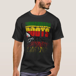 T-shirt Zimbabwe Roots Drapeau du patrimoine du Zimbabwe