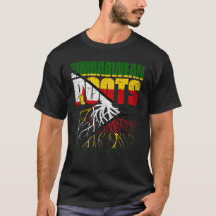 T-shirt Zimbabwe Roots Zimbabwe Pride Drapeau