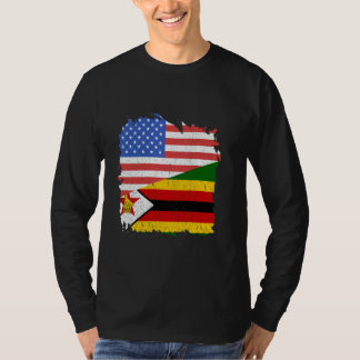 T-shirt Zimbabwe Zimbabwe Zimbabwe Zimbabwe Roots USA Amér