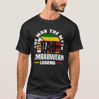 T-shirt Zimbabwean Zimbabwe Zimbabwean Flag Fathers Day