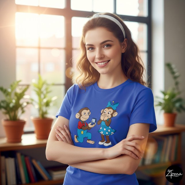 T-shirt Zina et Mimo et la demande en mariage (Créateur téléchargé)