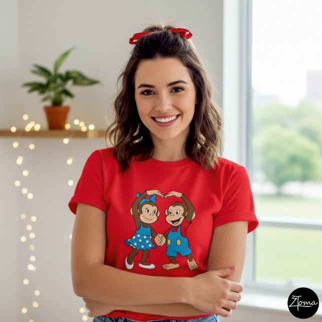 T-shirt Zina, Mimo et le signe de l'amour (Créateur téléchargé)
