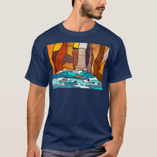 T-shirt Zion Narrows Art