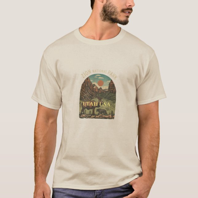 T-shirt Zion National Park Adventure (Devant)