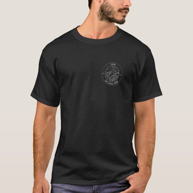 T-shirt Zion National Park Camp d'aventure d'exploration d (Devant)