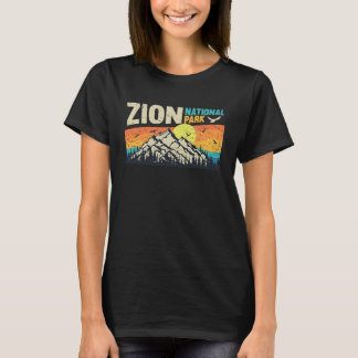 T-shirt Zion National Park Cool Vintage Retro Utah Vacatio