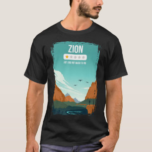 T-shirt Zion National Park Funny Une étoile critique Utah