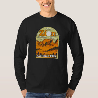 T-shirt Zion National Park Œuvre d'art vintage Souvenir ar