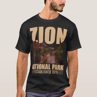 T-shirt Zion National Park - Randonnée Rétro et Camping