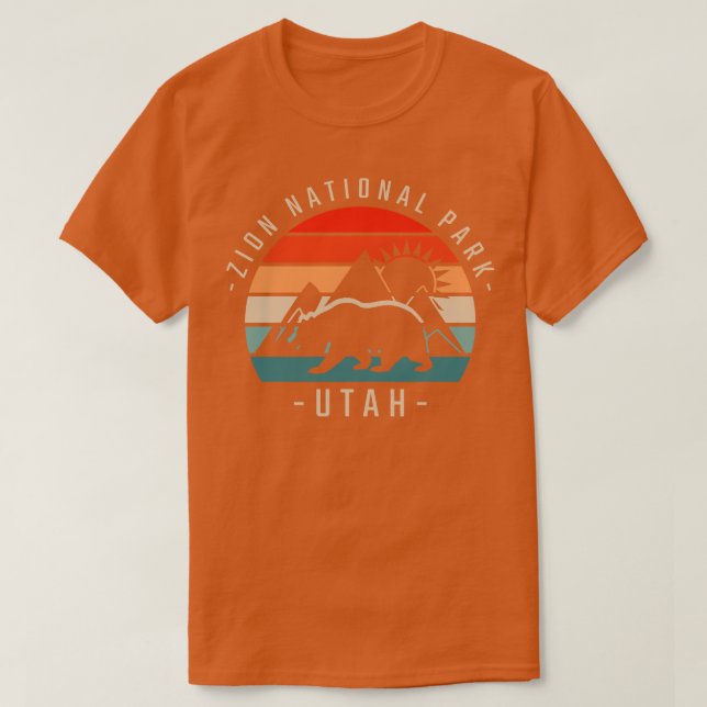 T-shirt Zion National Park Rétro 3 (Design devant)
