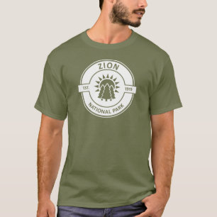 T-shirt Zion National Park Soleil Arbres