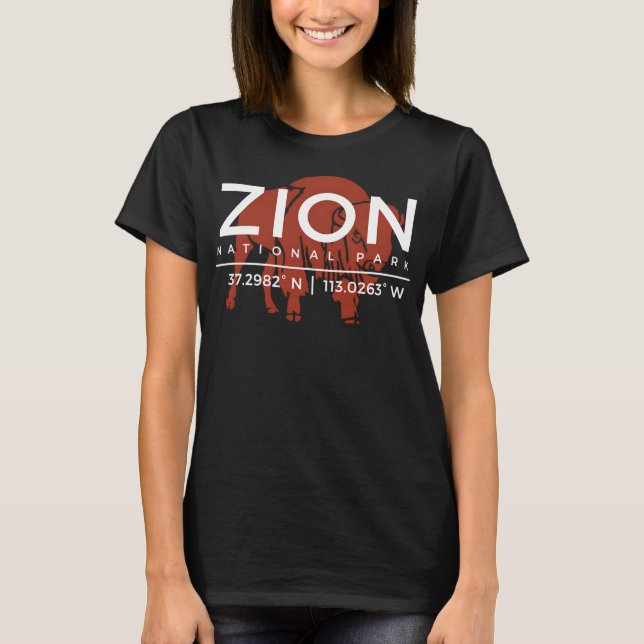 T-shirt Zion National Park Utah Cadeaux Souvenir UT (Devant)