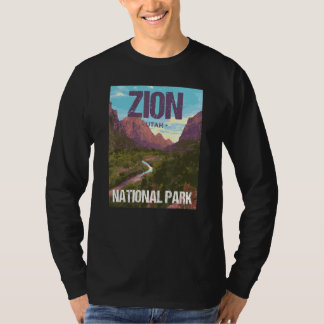 T-shirt Zion National Park Utah Poster Design