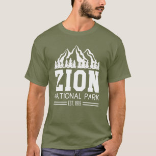 T-shirt Zion National Park Utah USA Outdoor Randonnée