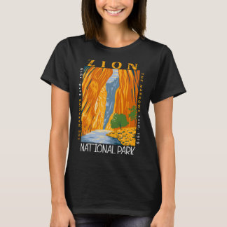 T-shirt Zion National Park Utah Vintage Le Vintag Narrows