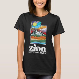 T-shirt Zion National Park Utah Vintage Nature Extérieur