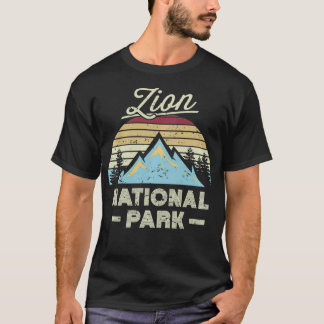 T-shirt ZION NATIONAL PARK Utah Vintage Sunset Love Randon