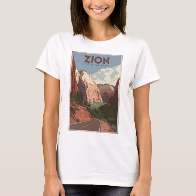T-shirt Zion National Park vintage (Devant)