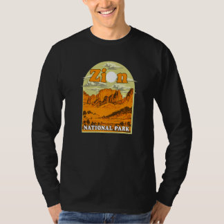 T-shirt Zion National Park Vintage Artwork Artistic Souven