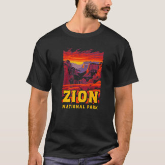 T-shirt Zion National Park Vintage Canyon Retro Throwback